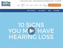 Tablet Screenshot of bestforhearingroseburg.com
